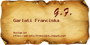 Garlati Franciska névjegykártya
